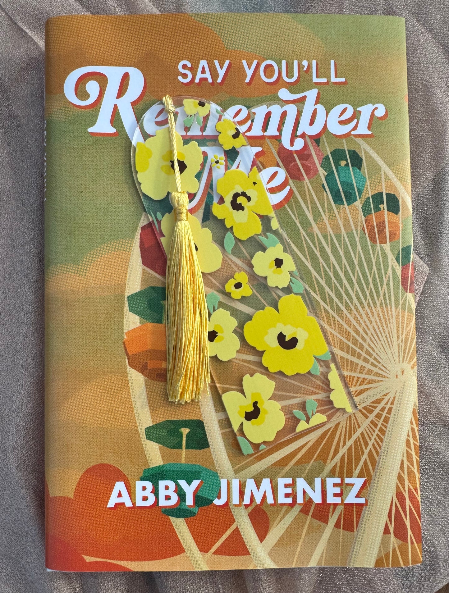 Yellow Floral Bookmark