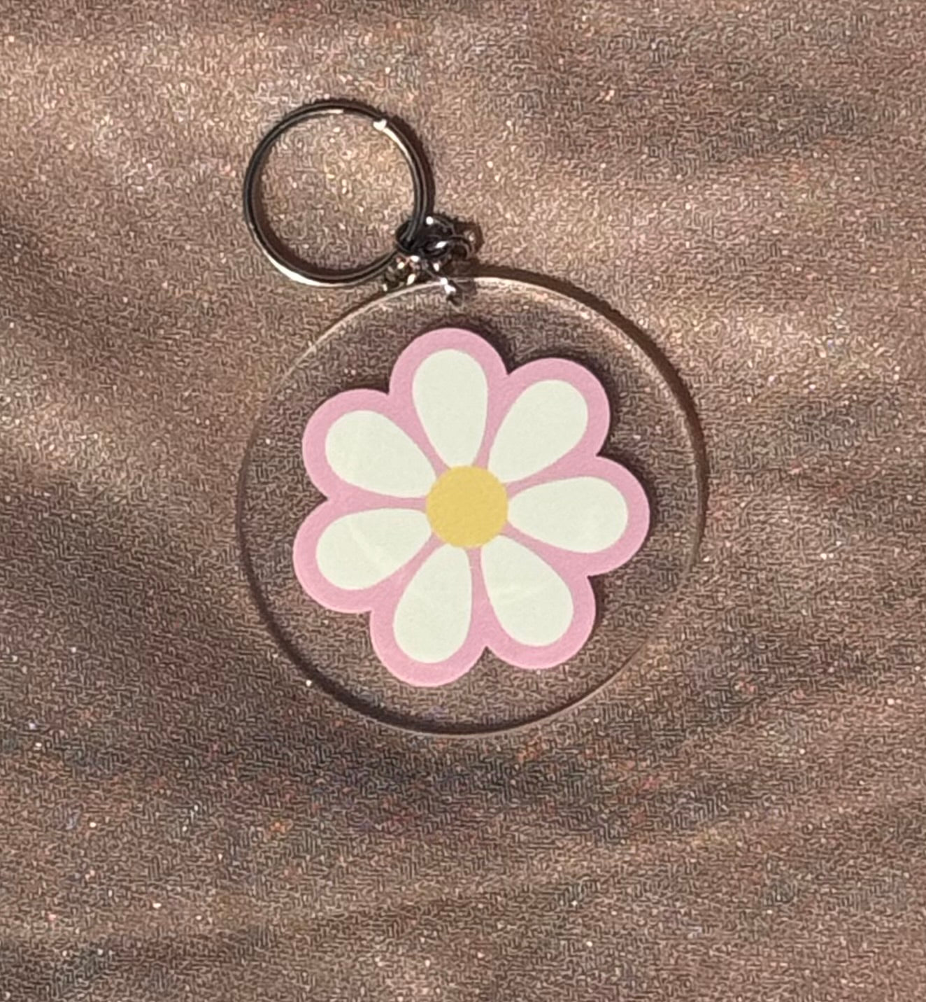 Floral Circle Keychain