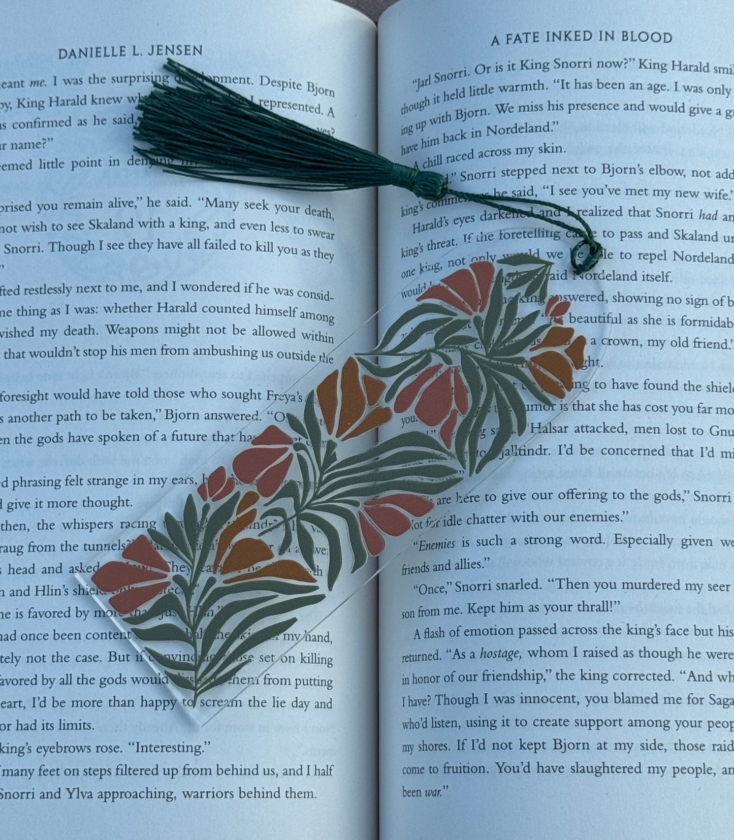 Shire Floral Bookmark