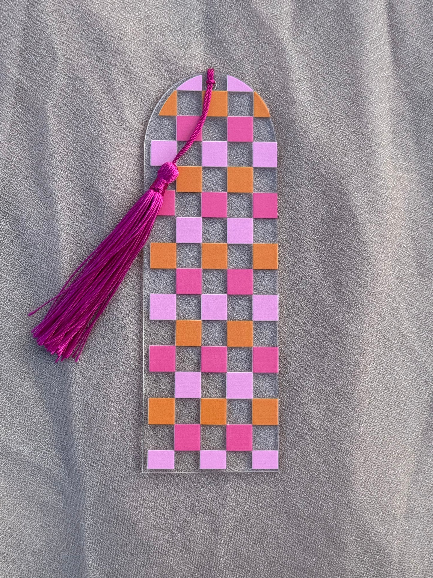 Vibrant Checker Bookmark