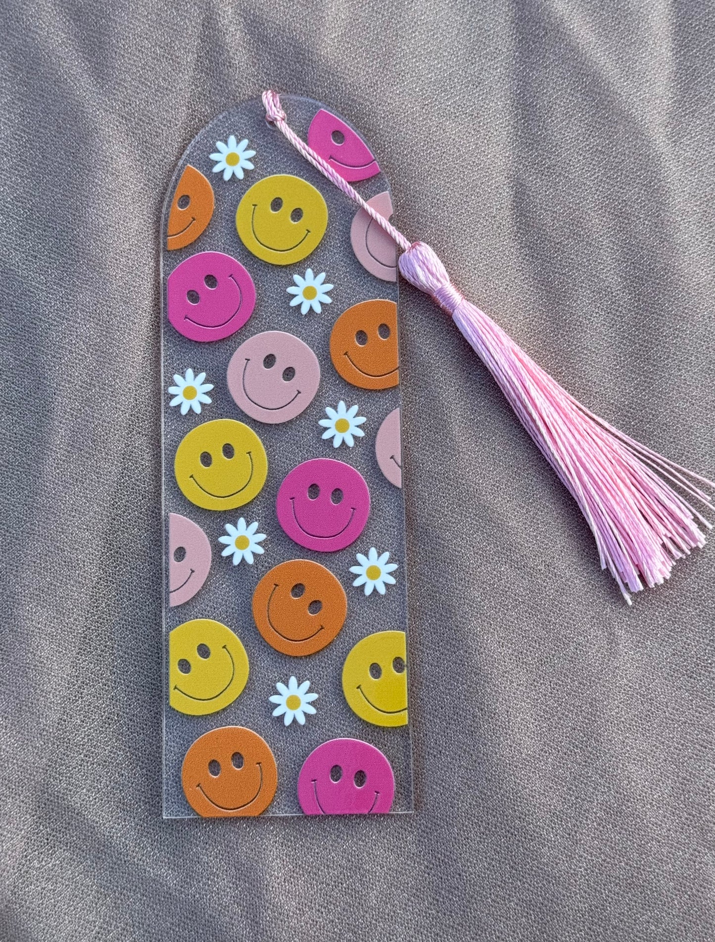 Vibrant Smiley Face Bookmark