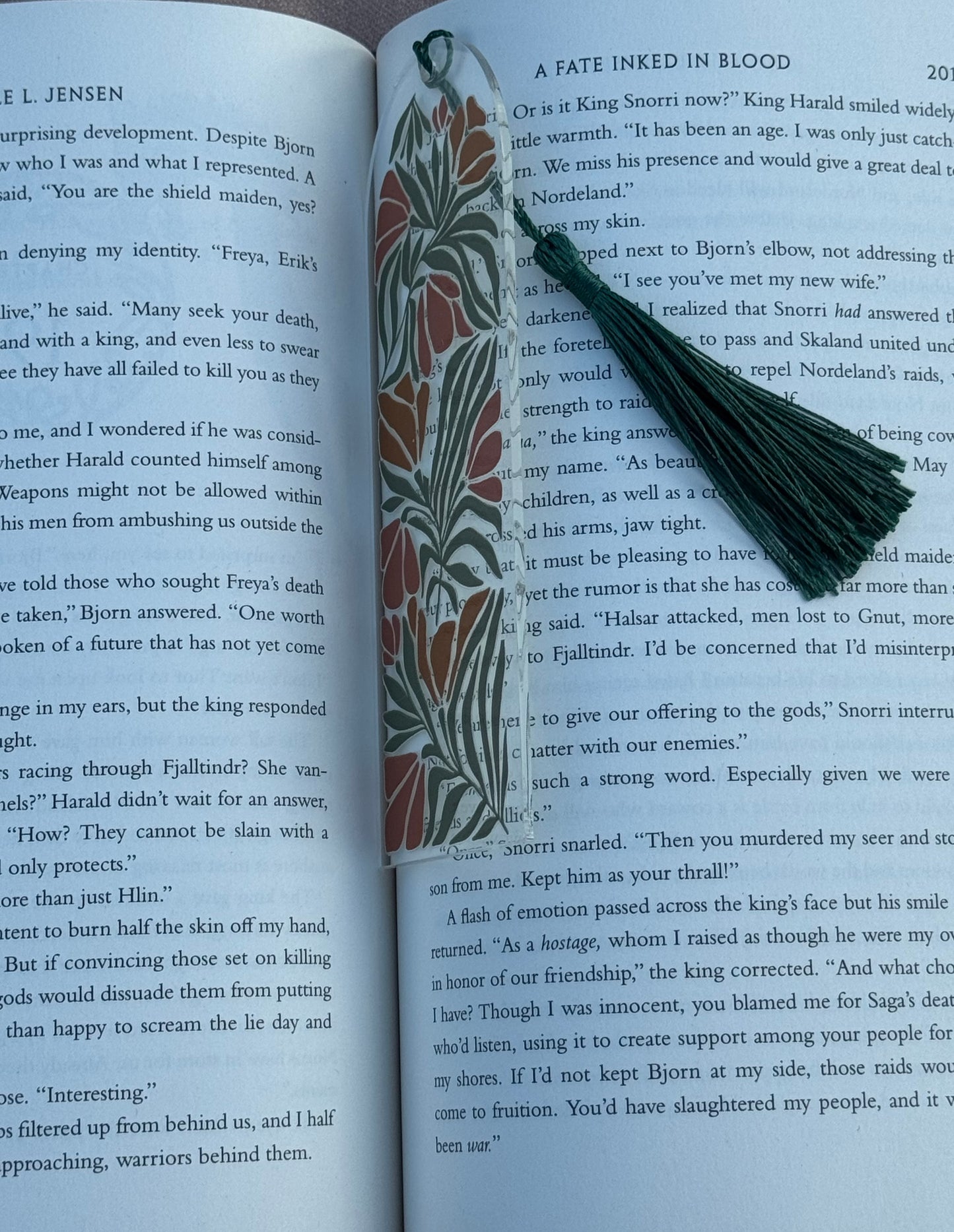 Shire Floral Bookmark