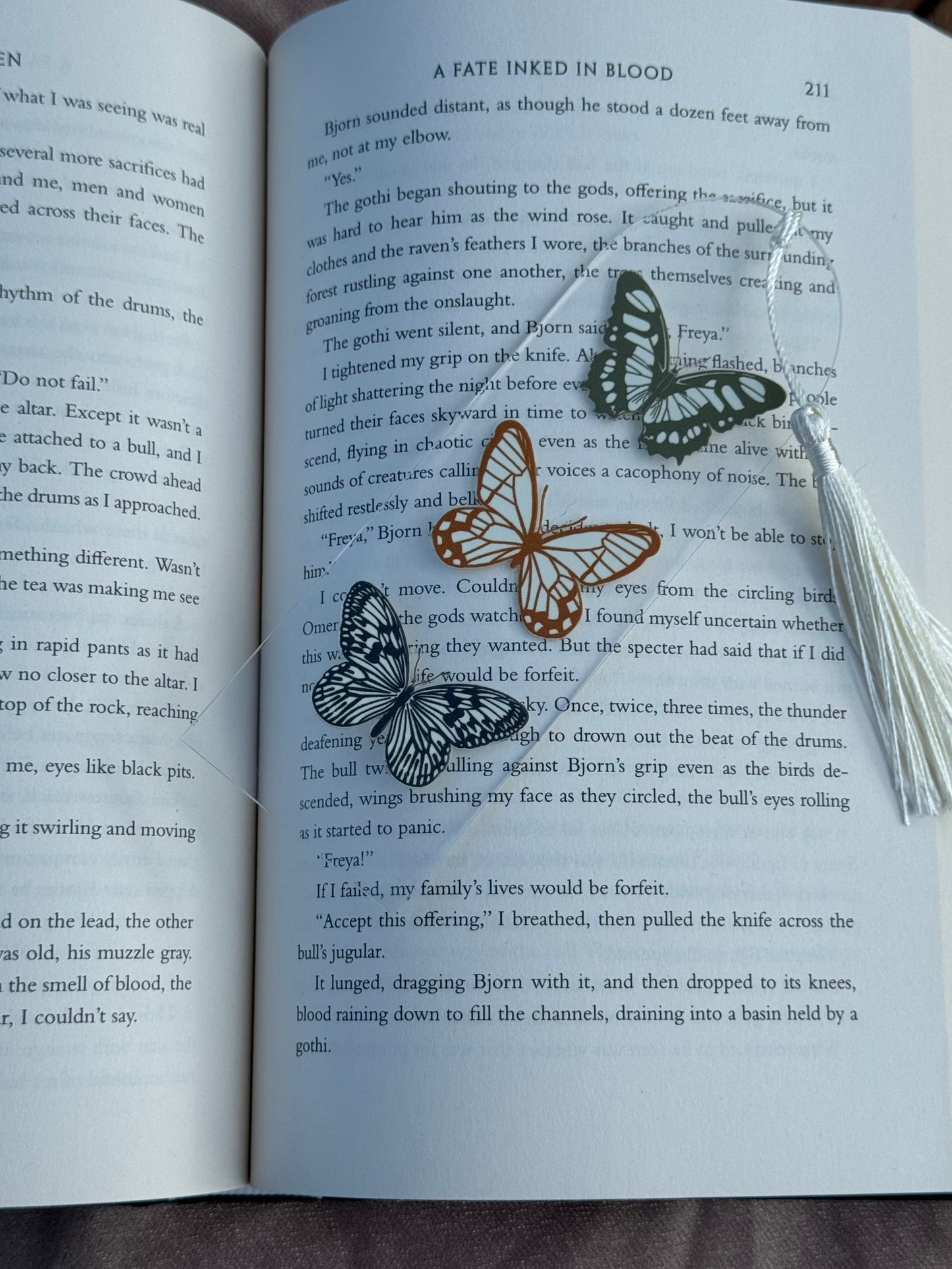 Moody Butterfly Bookmark